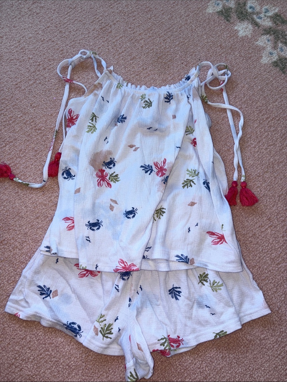 Womenโs pajama set size small
